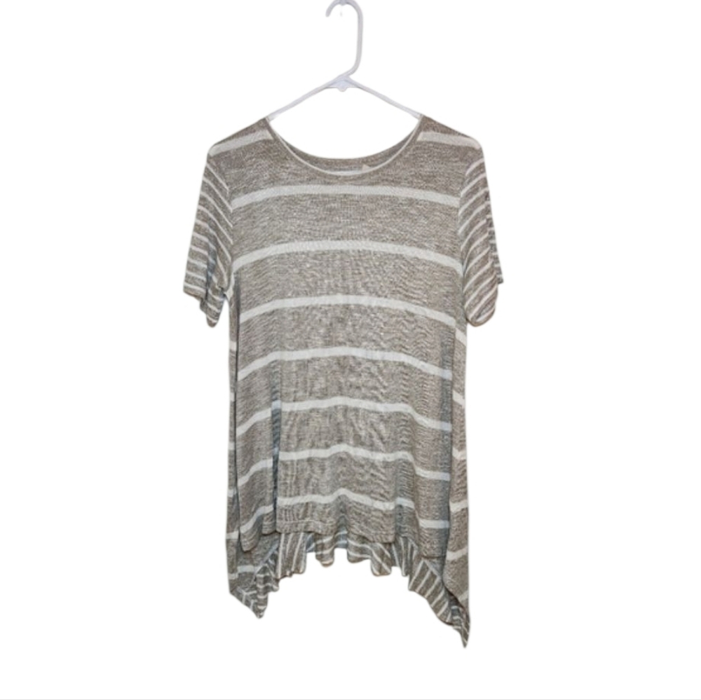 Women's Soft Surroundings Striped Top Sz Medium